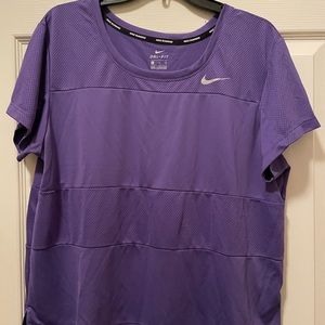 Purple Nike DriFit top